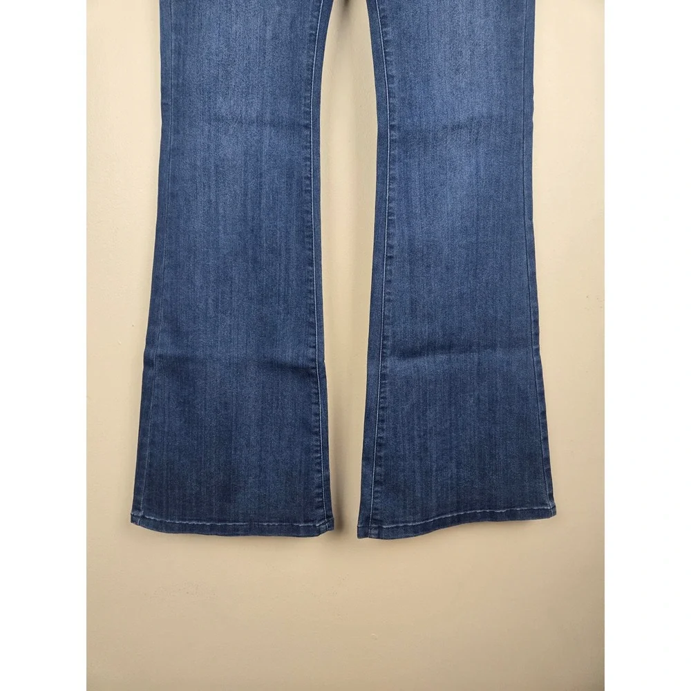 Guess Los Angeles Women High Rise Flare Jeans Dark Wash Blue Size 26 Q3OA51R4FL0